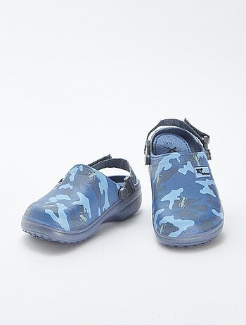 Zuecos de plástico moldeado 'camuflaje'