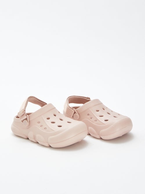 Zuecos de plástico moldeado con velcro - Kiabi