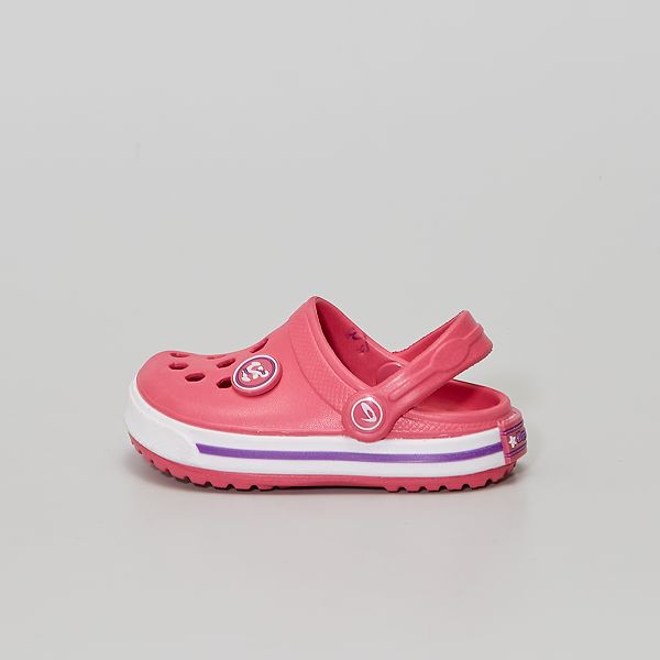 Zuecos de plástico moldeado bebé niña - fucsia - Kiabi - 10,00€