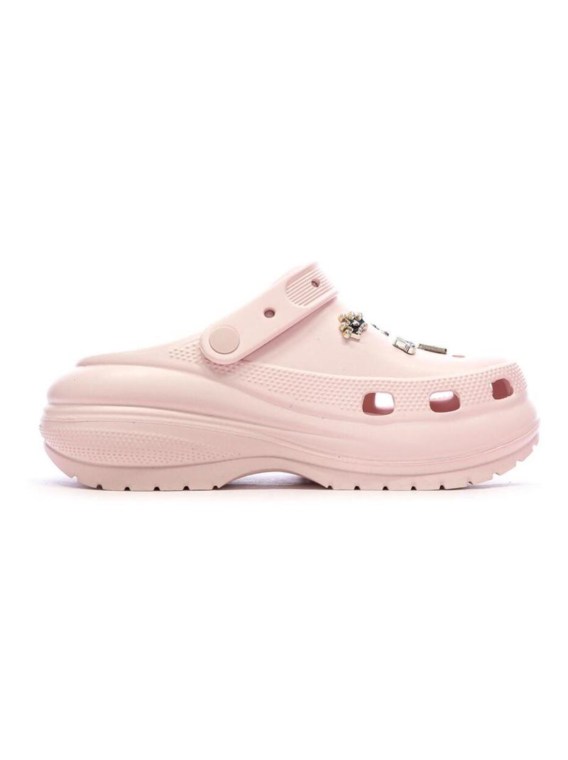 Zuecos de Plataforma para Mujer Rosa - Kiabi