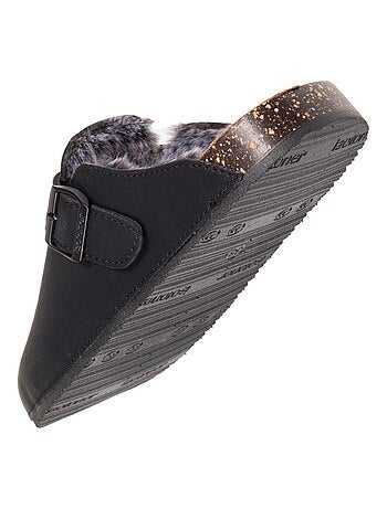 Zuecos forrada, suela extraflex, ligera, cómodo parche en el talón Isotoner