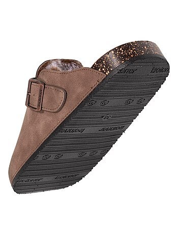 Zuecos forrada, suela extraflex, ligera, cómodo parche en el talón Isotoner