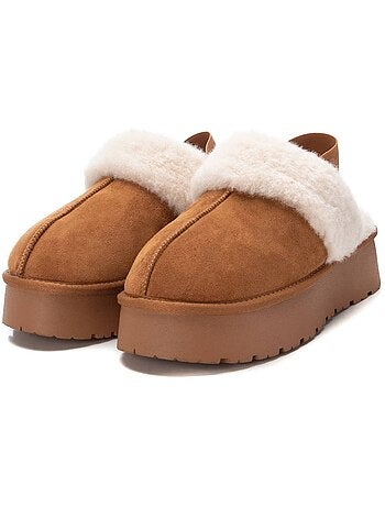 Zuecos forrados con elástico Mujer Xti Microfiber