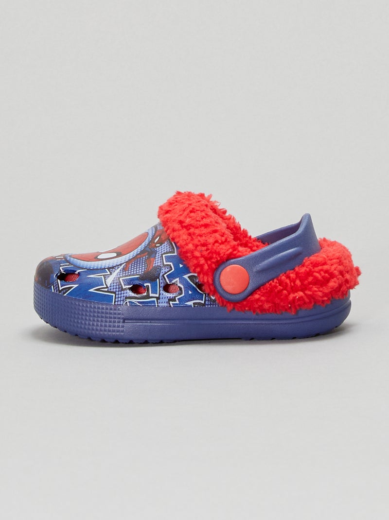 Zuecos forrados 'Spider-man' azul - Kiabi