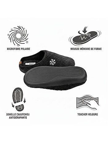 Zuecos hombre invierno forrados NU10927