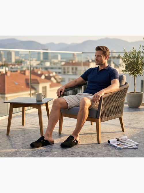 Zuecos Hombre OZABI Confort Ergonómico Hebilla Ajustable - Kiabi Zuecos Hombre OZABI Confort Ergonómico Hebilla Ajustable - Kiabi