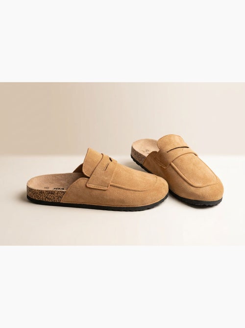 Zuecos Hombre OZABI Mula Cerrada Confort Nubuck - Kiabi Zuecos Hombre OZABI Mula Cerrada Confort Nubuck - Kiabi