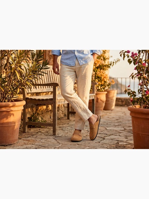 Zuecos Hombre OZABI Mula Cerrada Confort Nubuck - Kiabi Zuecos Hombre OZABI Mula Cerrada Confort Nubuck - Kiabi