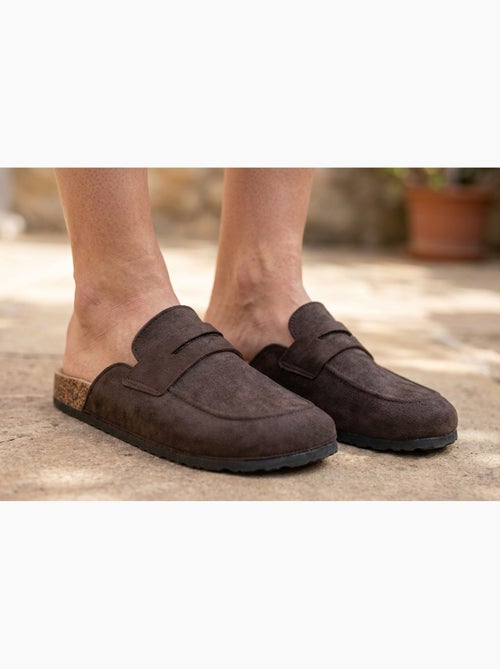 Zuecos Hombre OZABI Mula Cerrada Confort Nubuck - Kiabi Zuecos Hombre OZABI Mula Cerrada Confort Nubuck - Kiabi