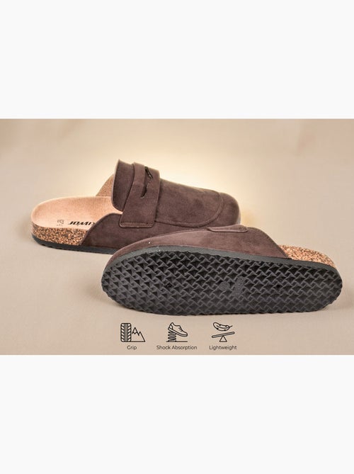 Zuecos Hombre OZABI Mula Cerrada Confort Nubuck - Kiabi Zuecos Hombre OZABI Mula Cerrada Confort Nubuck - Kiabi