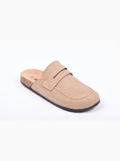 Zuecos Hombre OZABI Mula Cerrada Confort Nubuck - Kiabi Zuecos Hombre OZABI Mula Cerrada Confort Nubuck - Kiabi