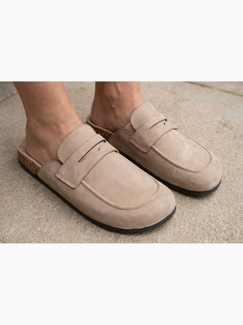 Zuecos Hombre OZABI Mula Cerrada Confort Nubuck - Kiabi Zuecos Hombre OZABI Mula Cerrada Confort Nubuck - Kiabi