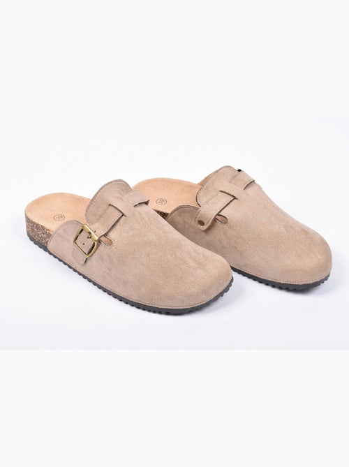 Zuecos mujer confort hebilla ajustable suela corcho OZABI - Kiabi Zuecos mujer confort hebilla ajustable suela corcho OZABI - Kiabi