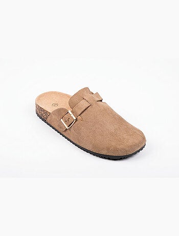 Zuecos mujer confort hebilla ajustable suela corcho OZABI