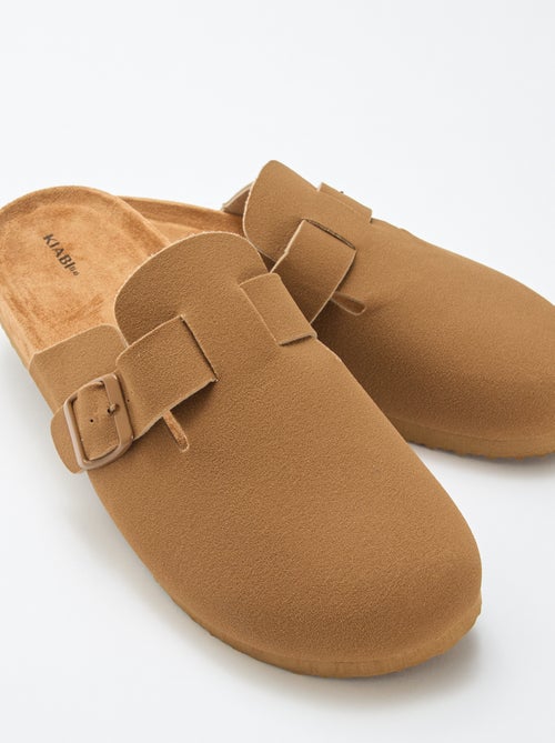 Zuecos mules efecto ante - Kiabi