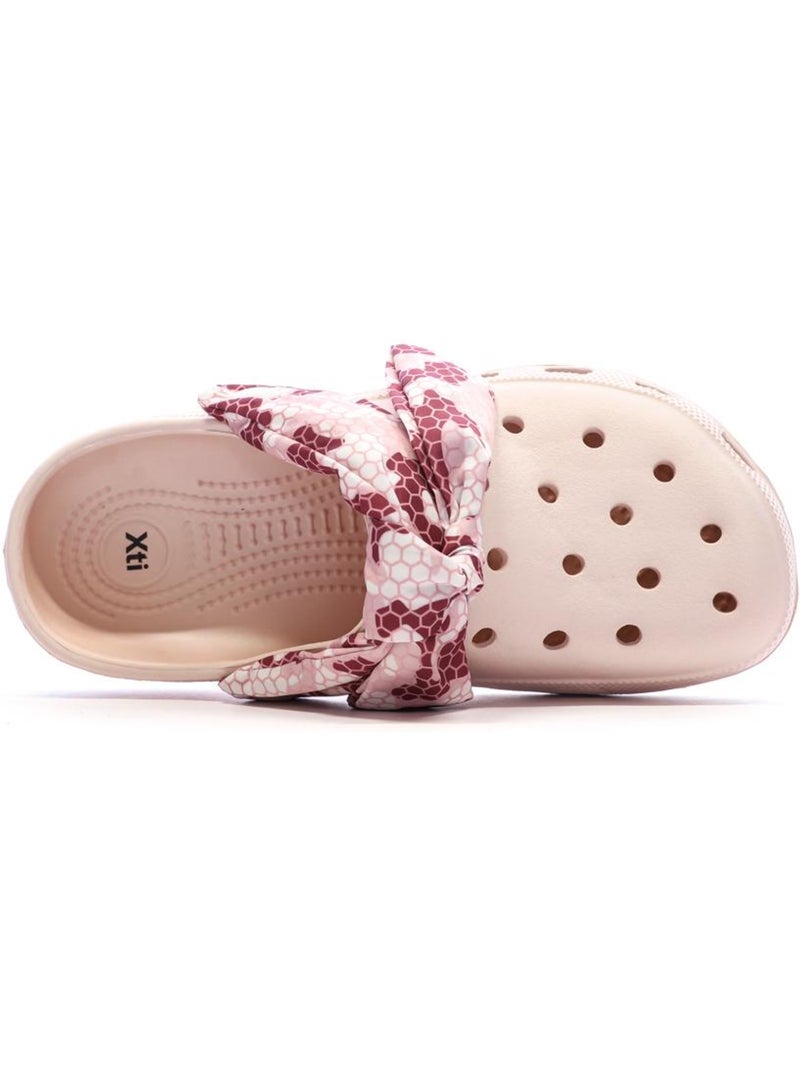 Zuecos para niña nude pu Rosa - Kiabi