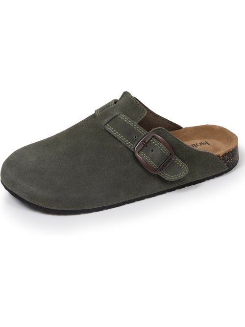 Zuecos plantilla de cuero extraflexible - confortable parche en el talón isotoner - Kiabi Zuecos plantilla de cuero extraflexible - confortable parche en el talón isotoner - Kiabi