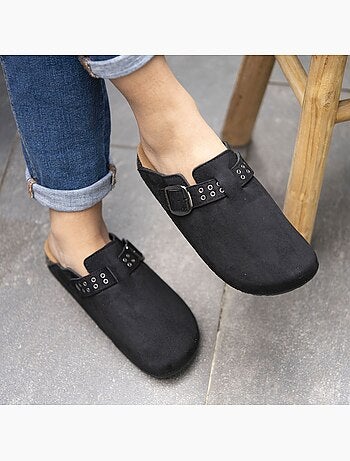 Zuecos Plantilla de cuero extraflexible - Confortable parche en el talón Isotoner