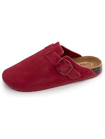 Zuecos plantilla de cuero extraflexible - confortable parche en el talón isotoner