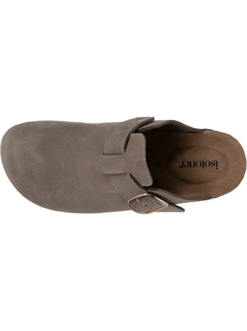 Zuecos plantilla de cuero extraflexible - confortable parche en el talón isotoner - Kiabi Zuecos plantilla de cuero extraflexible - confortable parche en el talón isotoner - Kiabi