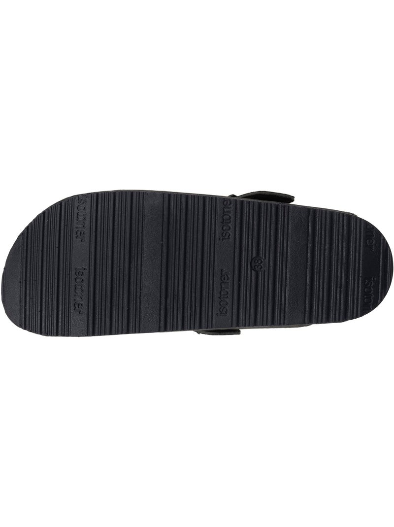 Zuecos suela extra-flex, ligera, parche de confort en el talón  isotoner Negro Caqui Negro - Kiabi