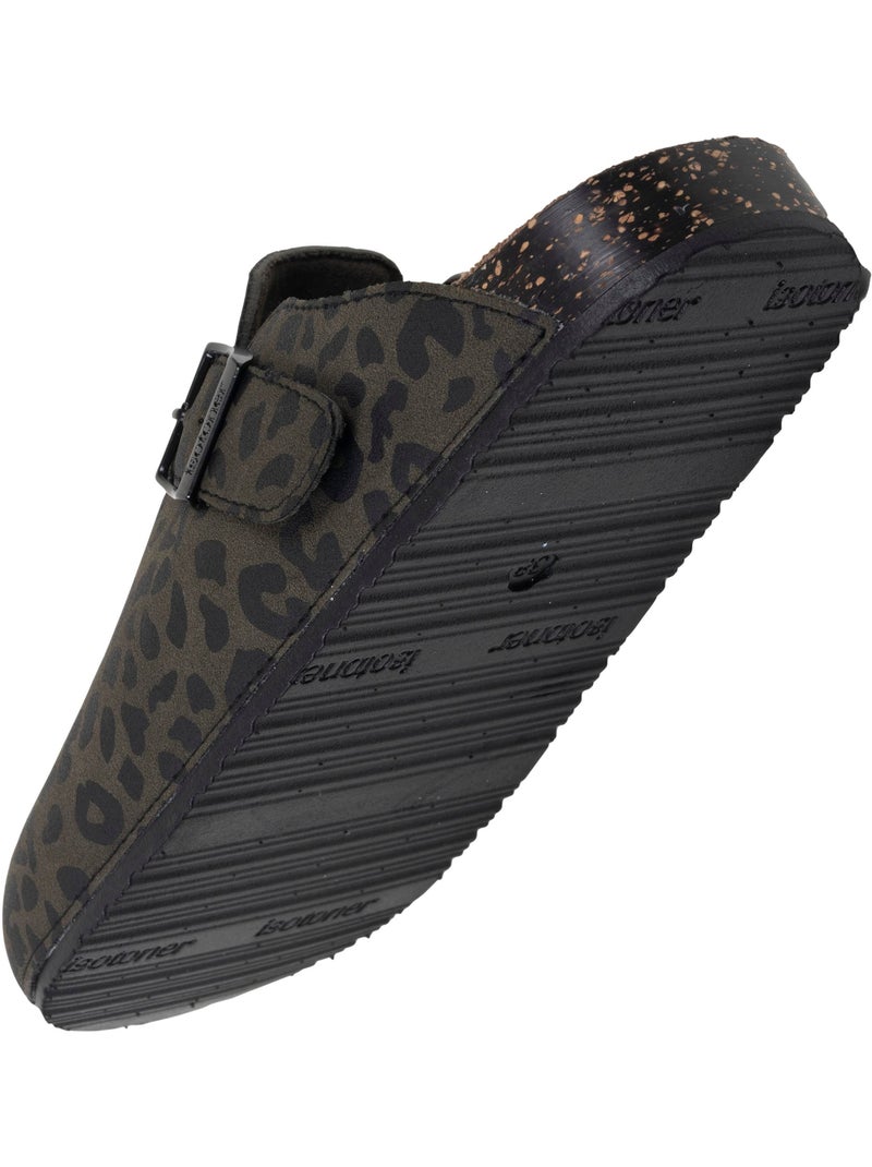 Zuecos suela extra-flex, ligera, parche de confort en el talón  isotoner Negro Caqui Negro - Kiabi