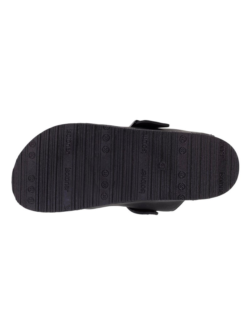 Zuecos suela extra-flex, ligera, parche de confort en el talón  Isotoner Negro - Kiabi