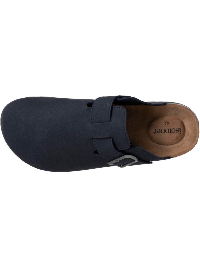 Zuecos suela extraflexible y ligera, parche de confort en el talón  isotoner Azul marino - Kiabi