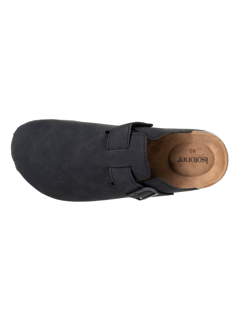 Zuecos suela extraflexible y ligera, parche de confort en el talón  Isotoner Negro - Kiabi