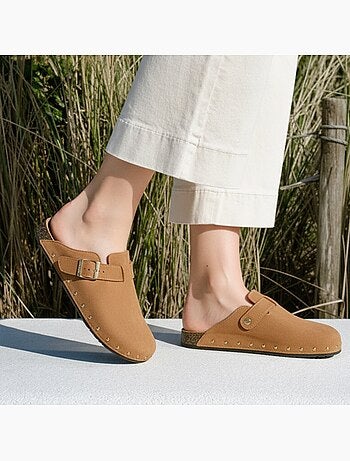 Zuecos suela extraflexible y ligera, parche ultra cómodo en el talón Isotoner