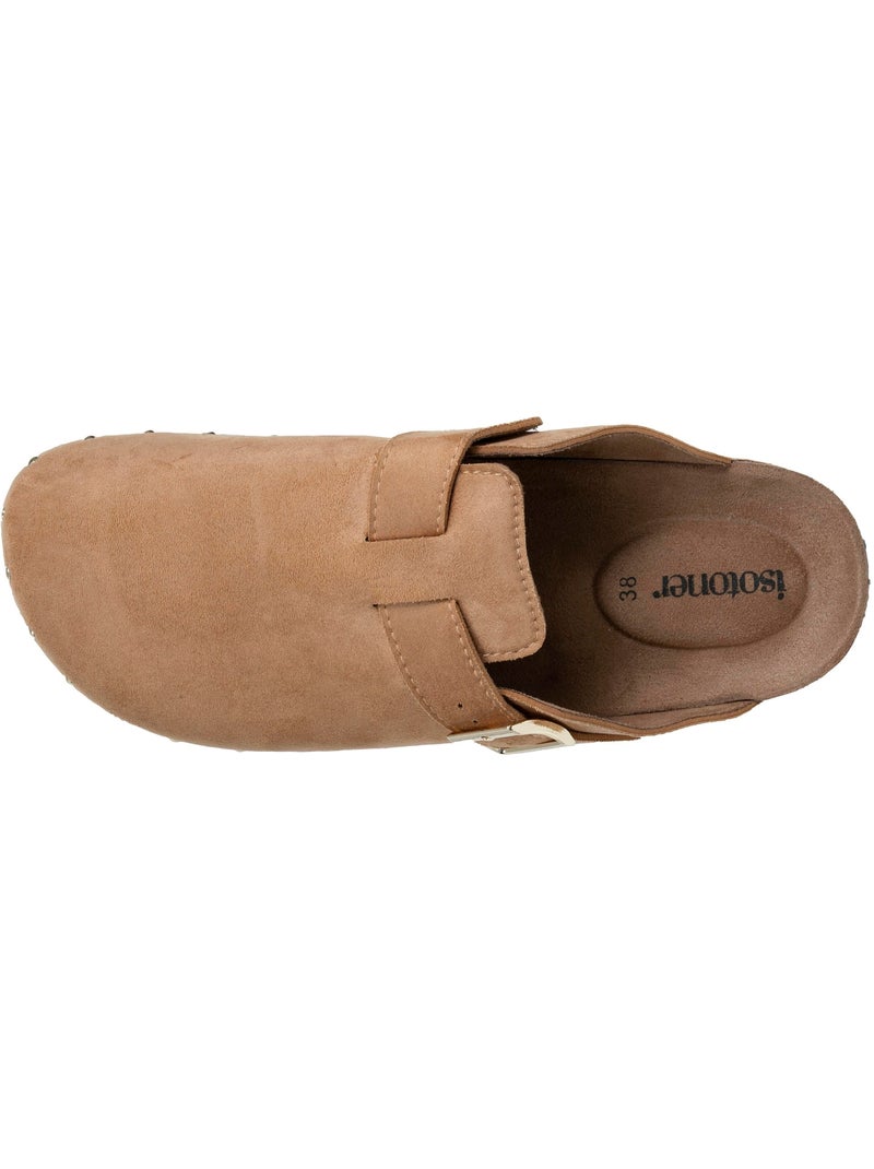 Zuecos suela extraflexible y ligera, parche ultra cómodo en el talón  Isotoner Camel - Kiabi