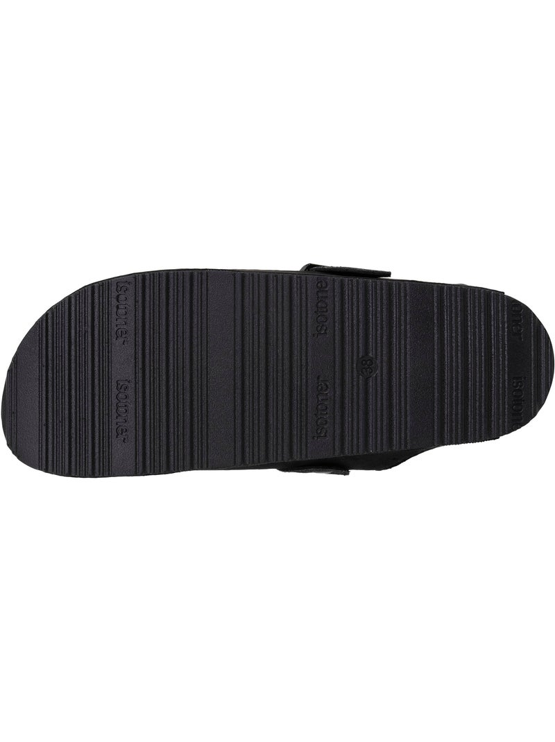 Zuecos suela extraflexible y ligera, parche ultra cómodo en el talón  Isotoner Negro Burdeos - Kiabi
