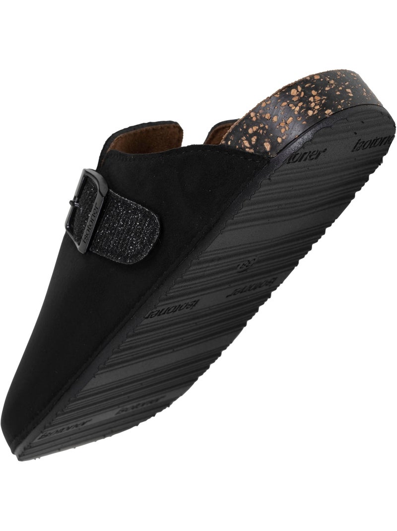 Zuecos suela extraflexible y ligera, parche ultra cómodo en el talón  Isotoner Negro Burdeos - Kiabi