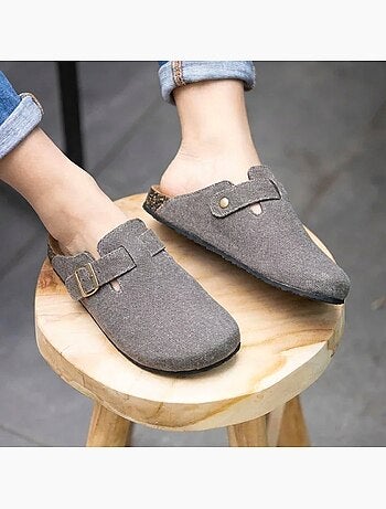 Zuecos suela extraflexible y ligera, parche ultra cómodo en el talón Isotoner