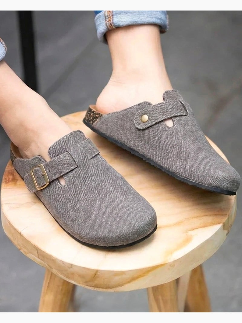 Zuecos suela extraflexible y ligera, parche ultra cómodo en el talón  Isotoner Taupe - Kiabi