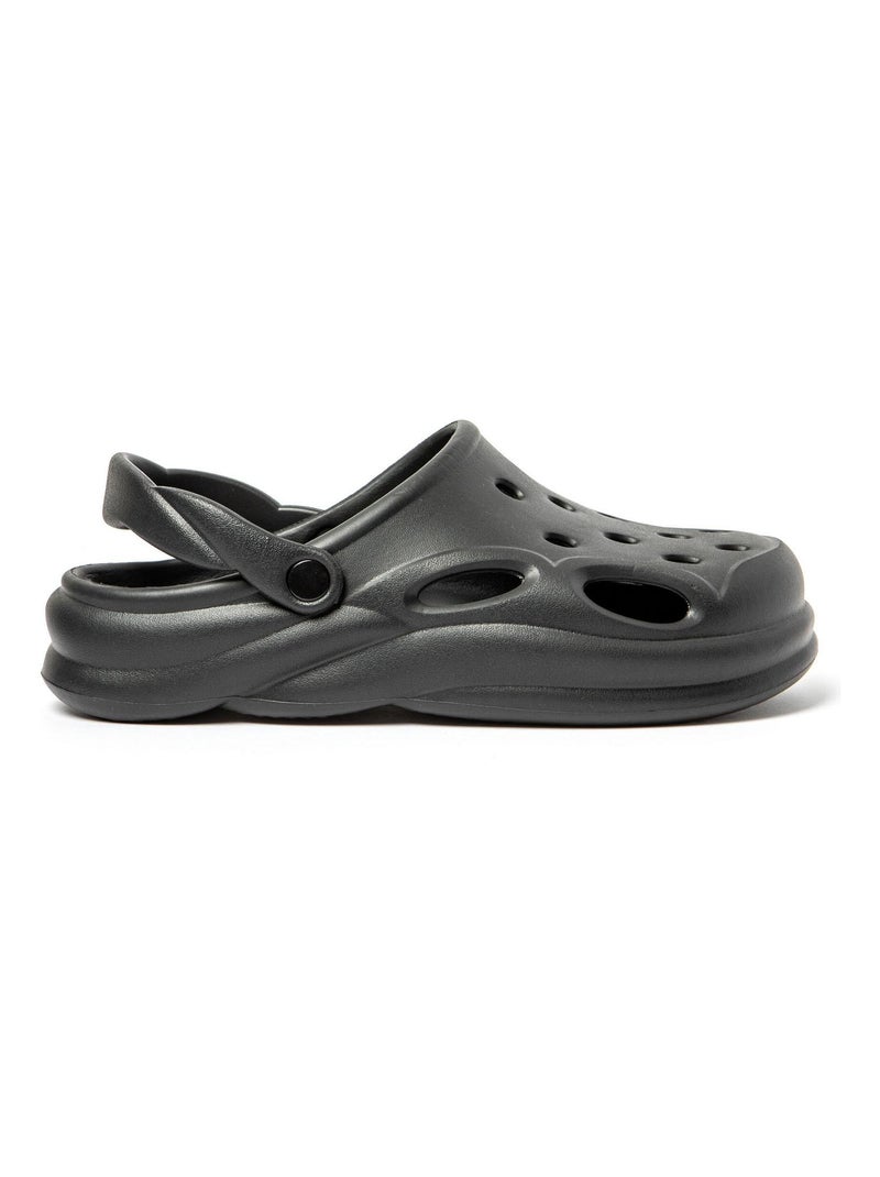 Zuecos Unisex con suela de goma Antideslizante Negro - Kiabi