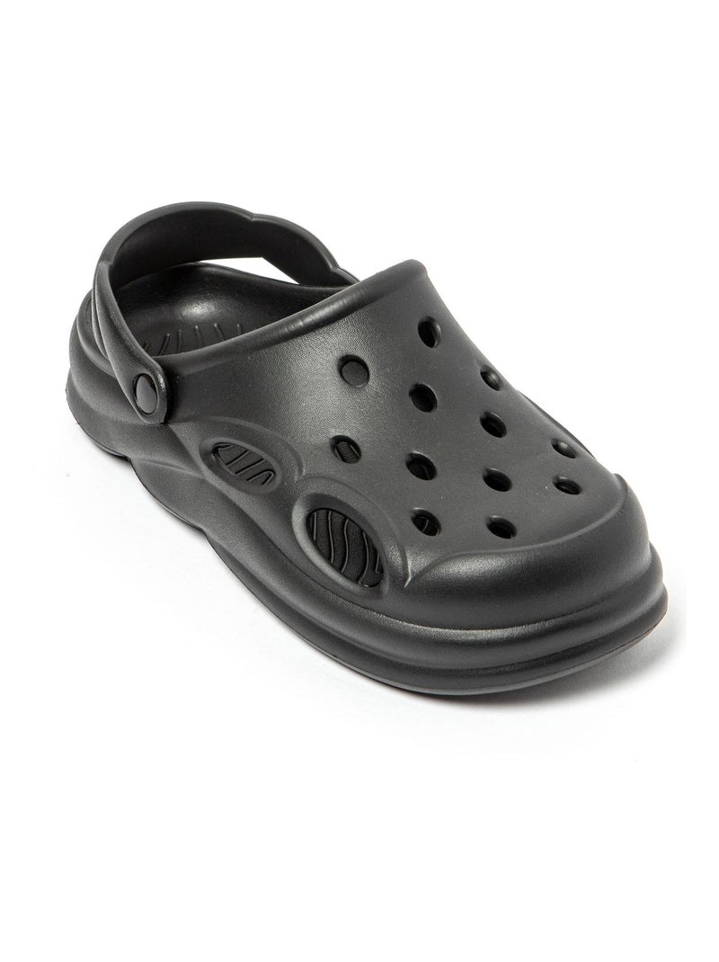 Zuecos Unisex con suela de goma Antideslizante Negro - Kiabi
