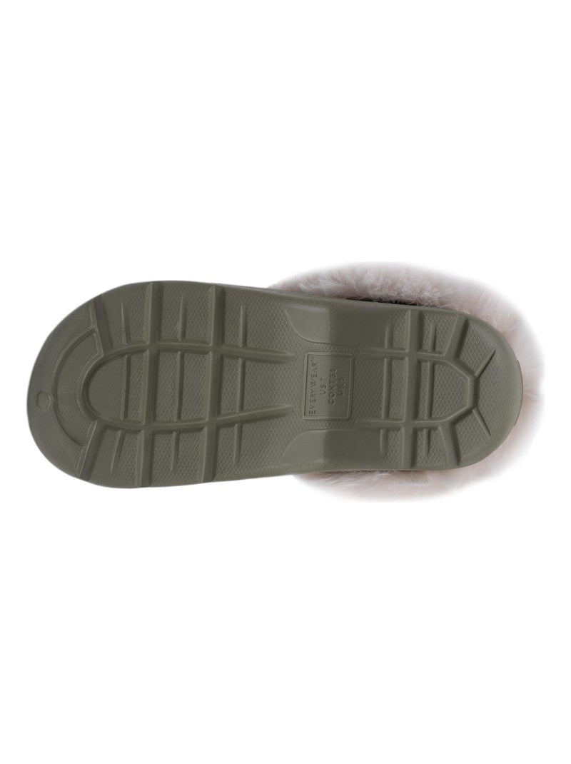 Zuecos Zuecos muy cómodos con calcetines forrados extraíbles  Isotoner Caqui - Kiabi